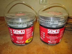 lot 84 image: 2-Buckets of Senco Dura-Spin collated screws