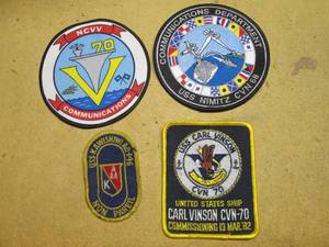 lot 101 image: Vintage US Navy patches