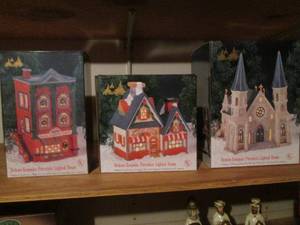 lot 159 image: Assorted Christmas village