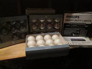 lot 161 image: Christmas ball ornaments