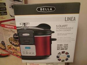 lot 170 image: Bella 5 qt programmable slow cooker