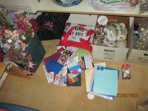 lot 257 image: Crafting foam, ribbon, faux flower etc