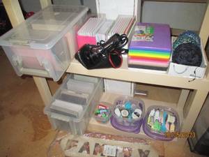 lot 259 image: Cardstock a plenty, paints,  crafting supplies and more