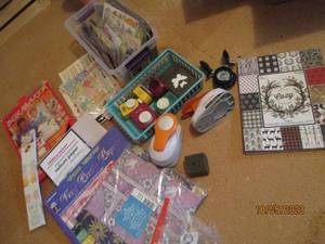 lot 268 image: Box making kit, scrapbook supplies