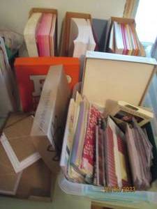 lot 278 image: Desktop file boxes and storage tote full