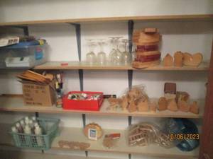 lot 293 image: Huge amount of wood craft supplies plus