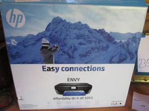 lot 236 image: HP Envy 5055 printer with original box
