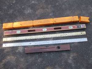lot 12 image: Variety of levels and yardsticks plus