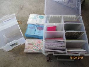 lot 449 image: 2-Assorted size craft keeper boxes ...