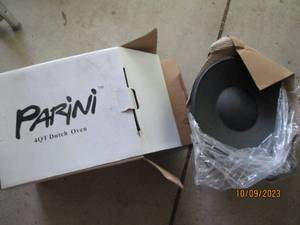 lot 470 image: New in box Parini 4qt Dutch oven...