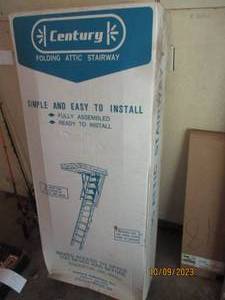 lot 480 image: Century Folding attic stairway in o...