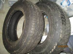 lot 481 image: Set of mismatch 14 trailer tires...