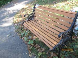 lot 510 image: Park or porch bench Im good condit...