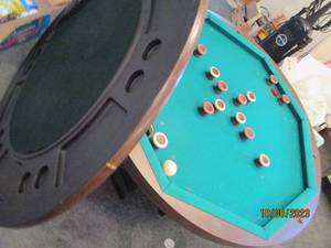 lot 314 image: Vintage round top gaming table