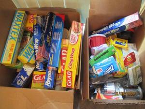lot 359 image: 2-boxes of assorted Kitchen supplies.