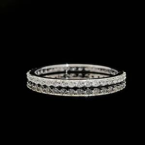 0.50 Carat Diamond Slim Eternity Band Ring in Yellow Gold $1,360 Retail
