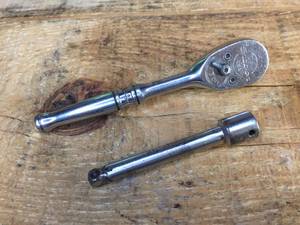 lot 6 image: Snap-ON 14 Dr Short Ratchet & MAC Extension