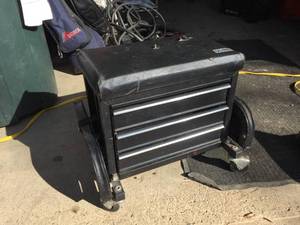 lot 56 image: ULine Rolling Stool Tool Caddy