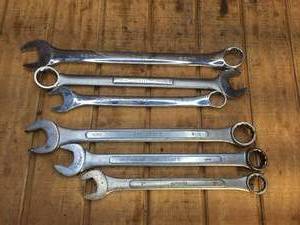 lot 60 image: 6 Large Combination Wrenches