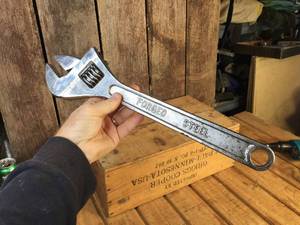 lot 135 image: Large 18 Adjustable Wrench