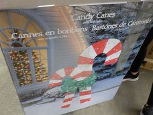 lot 1 image: Candy Canes with LED Lights tested...
