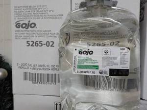 lot 57 image: 4 ct 2 Liter Jugs GOJO Hand Cleaner...