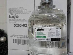 lot 59 image: 4 ct 2 Liter Jugs GOJO Hand Cleaner...