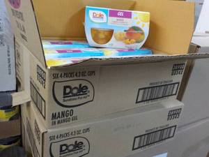 lot 90 image: 12 ct 4 packs Dole Mango in Mango F...