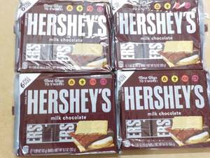 lot 156 image: 4 ct 6 bars each Hersheys Chocolat...