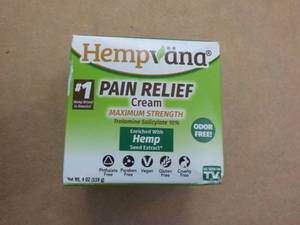 lot 200 image: Hempvana Pain Relief Cream 4 oz...