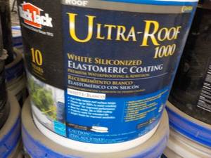 lot 201 image: Ultra Roof 1000 - 5 gallon Pail Whi...