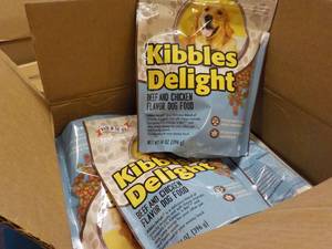 lot 230 image: 10 - 14 oz Bags Kibbles Delight Dog...