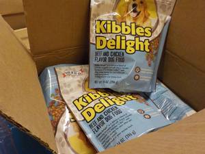 lot 231 image: 10 - 14 oz Bags Kibbles Delight Dog...