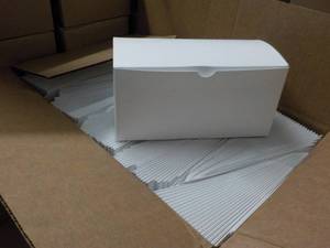 lot 237 image: 250 White Boxes 9 x 4 x 4...
