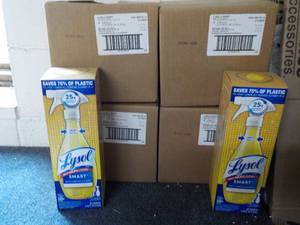 lot 252 image: 4 Boxes 32 Lysol Cleaner Refills ea...