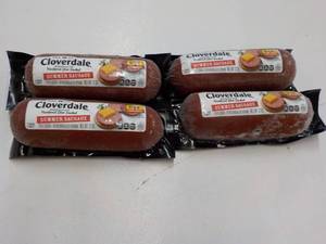 lot 303 image: 4 Cloverdale Summer Sausage Frozen 12 oz Tubes