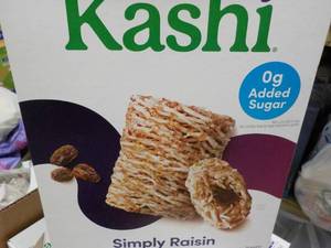 lot 326 image: 5 boxes Kashi Simply Raisin 15.8 oz...