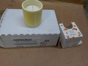lot 329 image: 6 Persian Amber Regina 4.6 oz Candl...