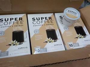 lot 340 image: Case of 60 Vanilla Super Coffee Kcups