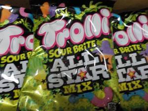 lot 374 image: 16 Trolli Sour Brite All Star Mix 6...