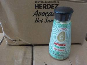 lot 406 image: 12 Herdez Avocado Hot Sauce past b...