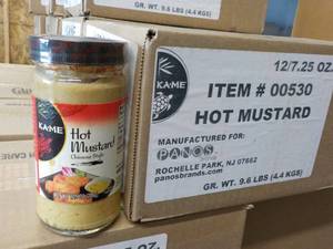 lot 410 image: 12 KAME Hot Mustard - 7.25 oz jars...