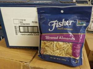lot 429 image: 7 Fischer Silvered Almonds 10 oz ba...