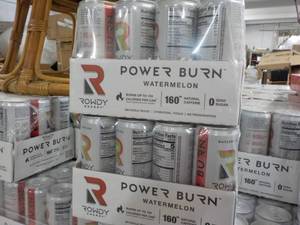 lot 451 image: 24 cans Power Burn Watermelon Rowdy...