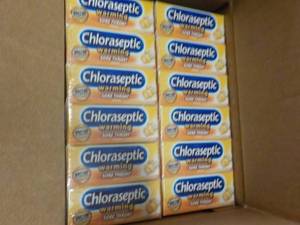 lot 457 image: 12 cans Chloraseptic Warming Sore T...