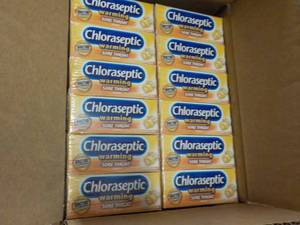 lot 460 image: 12 boxes Chloraseptic Warming Sore ...