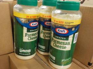 lot 463 image: 3 - 24 oz Kraft Grated Parmesan Che...