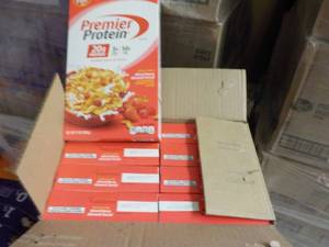 lot 479 image: 8 Post Premier Protein 9 oz Cereal...