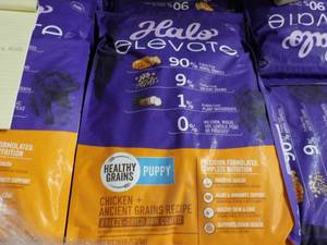 lot 488 image: 20 lb. bag Halo Elevate Dog Food...