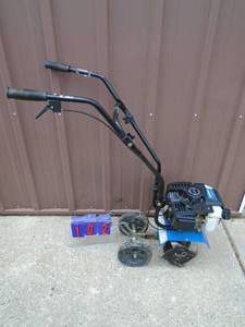 Power Horse mini tiller. Lightly used. Tested & works. As shown.